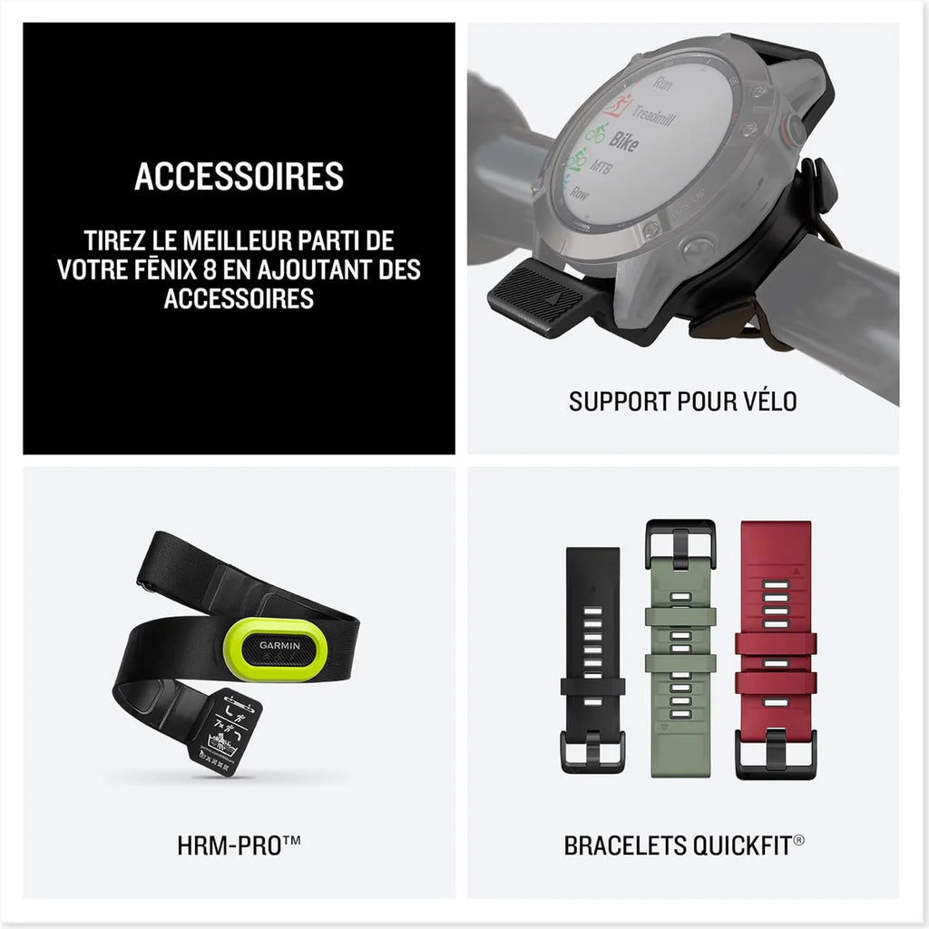 Garmin fēnix® 8 AMOLED 3,3 cm (1.3") 43 51 mm 416 x 416 pixels Wifi GPS (satellite)