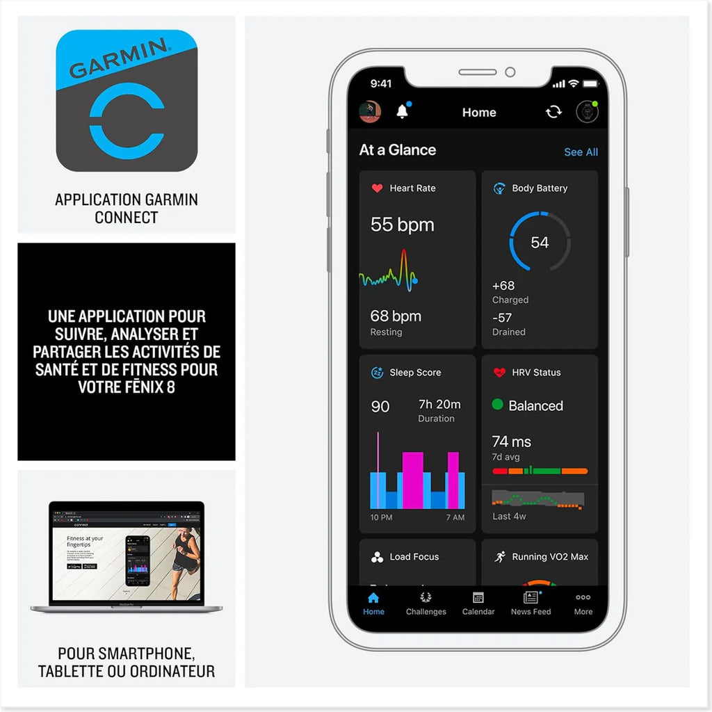 Garmin fēnix® 8 AMOLED 3,3 cm (1.3") 43 51 mm 416 x 416 pixels Wifi GPS (satellite)
