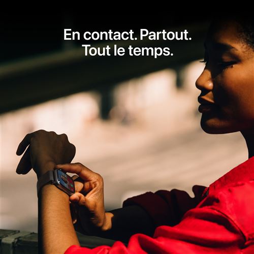 Apple Watch Series 11 GPS 42mm Boitier en Aluminium Noir de Jais avec Bracelet Sport - S/M