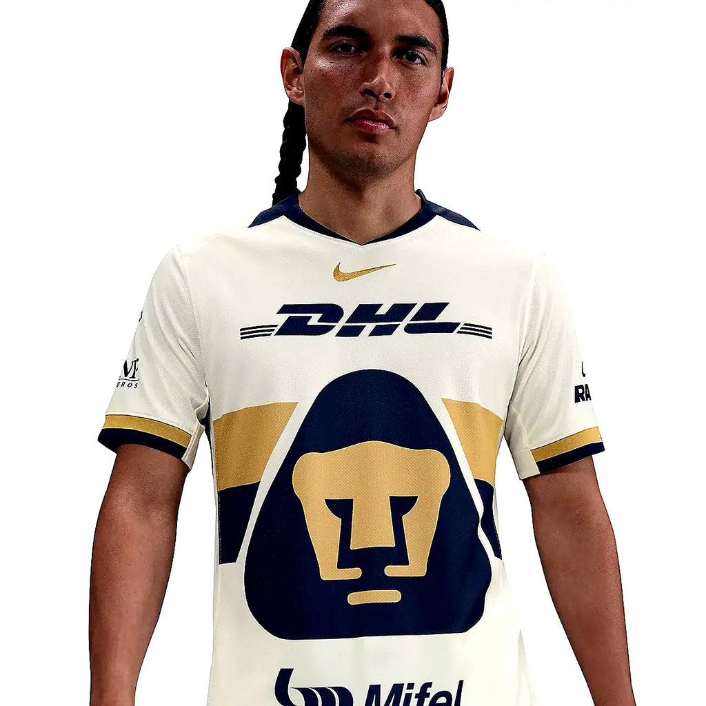 Maillot Homme Pumas UNAM Stadium Domicile 25/26 Beige et jaune