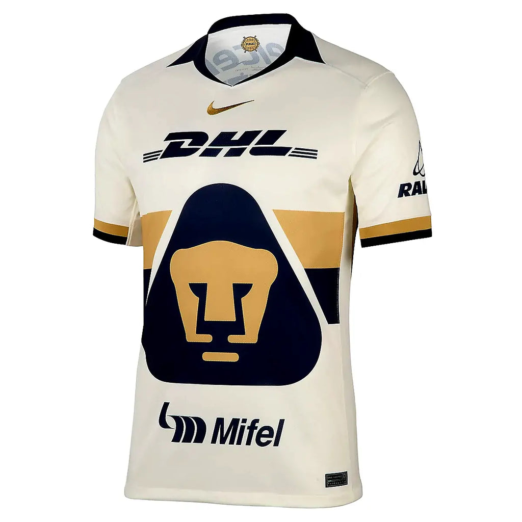Maillot Homme Pumas UNAM Stadium Domicile 25/26 Beige et jaune