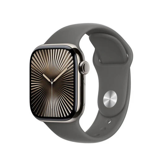 Apple Watch Series 10 GPS + Cellular 46mm Boîtier en Titane Ardoise avec Bracelet Sport Noir S/M