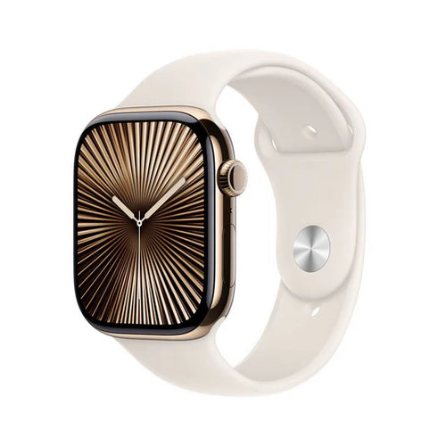 Apple Watch Series 10 GPS + Cellular 46mm Boîtier en Titane Ardoise avec Bracelet Sport Noir S/M