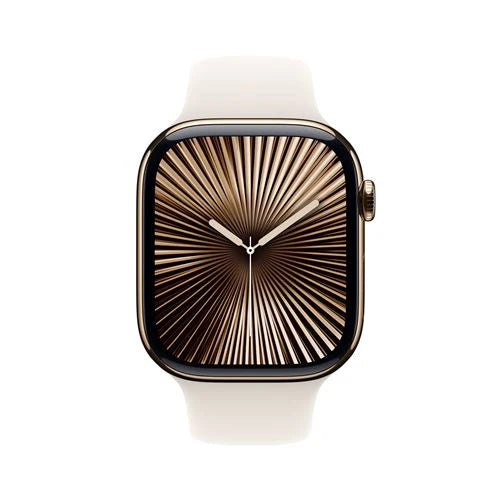 Apple Watch Series 10 GPS + Cellular 46mm Boîtier en Titane Ardoise avec Bracelet Sport Noir S/M