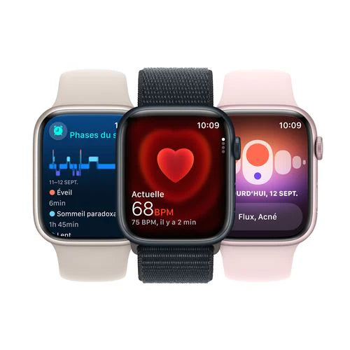 Apple Watch Series 9 GPS Boitier Aluminium 41 45 mm