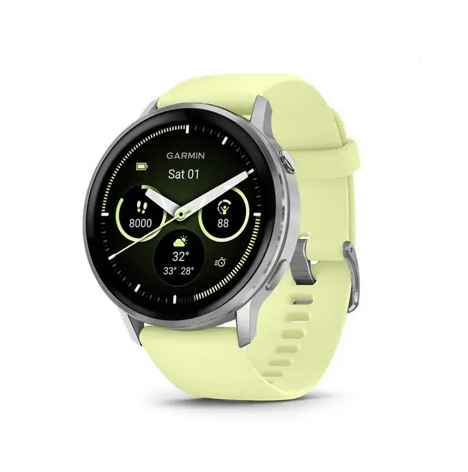 Garmin Venu 4 AMOLED 3,56 cm (1.4") 45 mm  454 x 454 pixels Silicone Jaune Citron