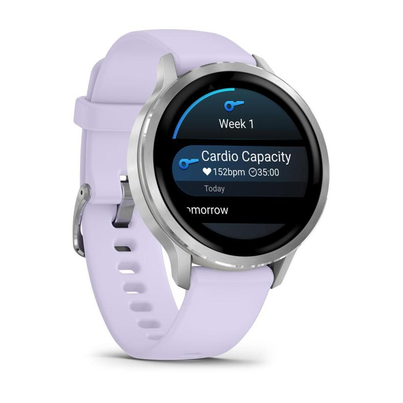 Garmin Venu 4 AMOLED 3,05 cm (1.2") 41 mm 390 x 390 pixels Argent Wifi GPS (satellite)