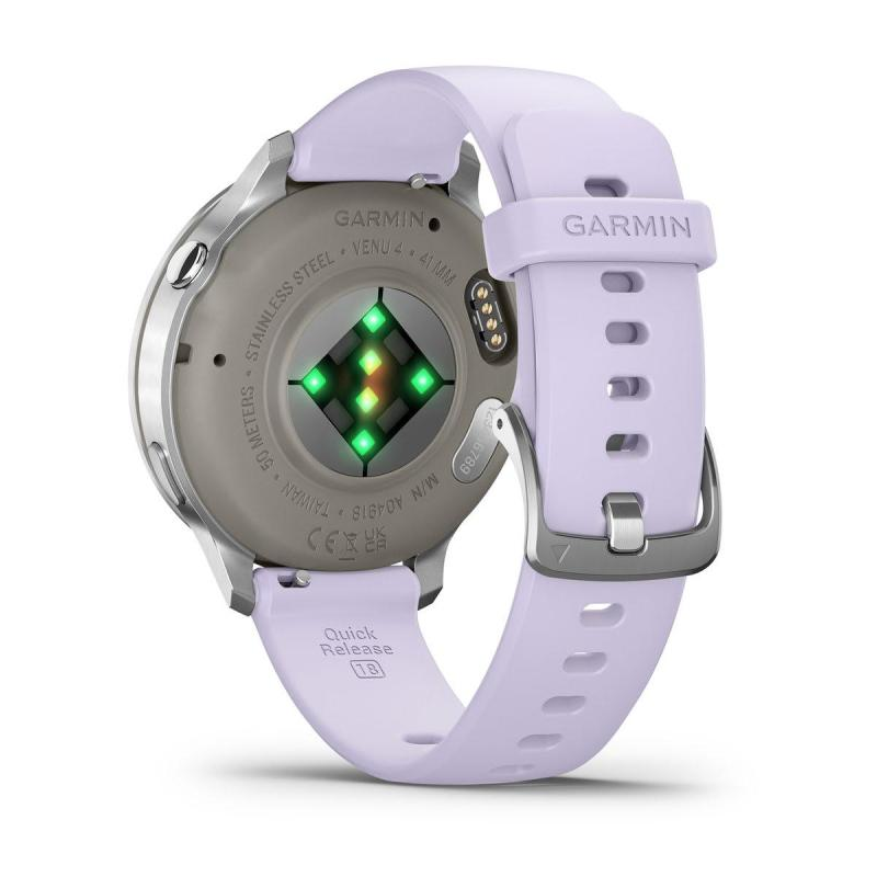 Garmin Venu 4 AMOLED 3,05 cm (1.2") 41 mm 390 x 390 pixels Argent Wifi GPS (satellite)