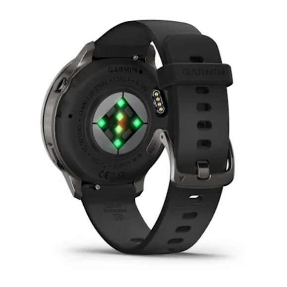 Garmin Venu 4 AMOLED 3,05 cm (1.2") 41 mm 390 x 390 pixels Argent Wifi GPS (satellite)