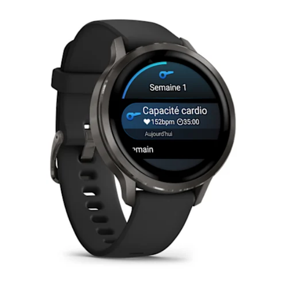 Garmin Venu 4 AMOLED 3,05 cm (1.2") 41 mm 390 x 390 pixels Argent Wifi GPS (satellite)