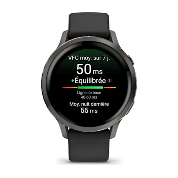 Garmin Venu 4 AMOLED 3,05 cm (1.2") 41 mm 390 x 390 pixels Argent Wifi GPS (satellite)
