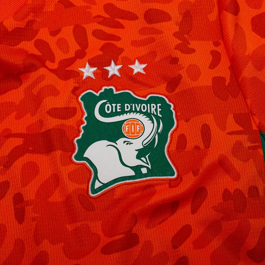 Maillot Homme Fédération Ivoirienne Extérieur 2026 Orange