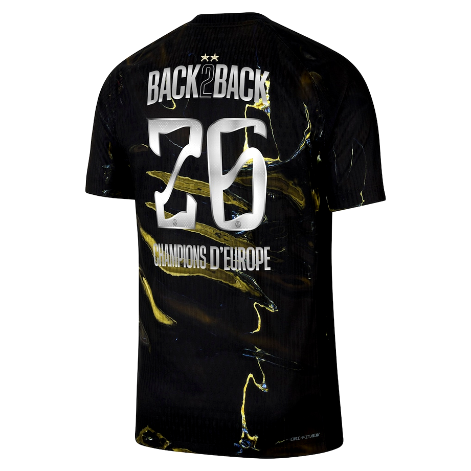 Maillot PSG Jordan Night Edition Match Dri-FIT ADV 25/26 - Flocage Champions of Europe